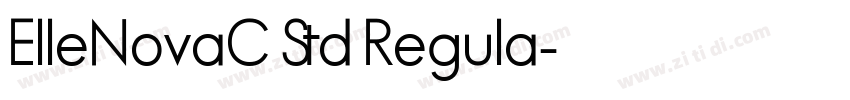 ElleNovaC Std Regula字体转换